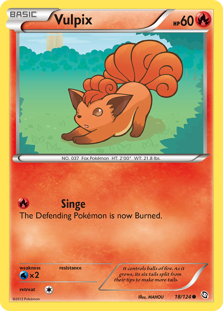 Vulpix (18/124) [Black & White: Dragons Exalted] | Good Games Cannington