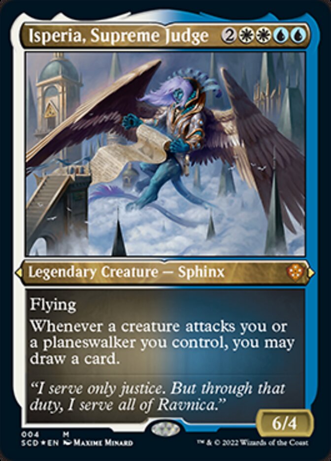 Isperia, Supreme Judge (Foil Etched) [Starter Commander Decks] | Good Games Cannington
