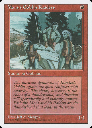 Mons's Goblin Raiders [Fourth Edition] | Good Games Cannington