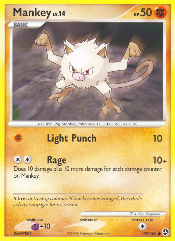 Mankey (79/106) [Diamond & Pearl: Great Encounters] | Good Games Cannington