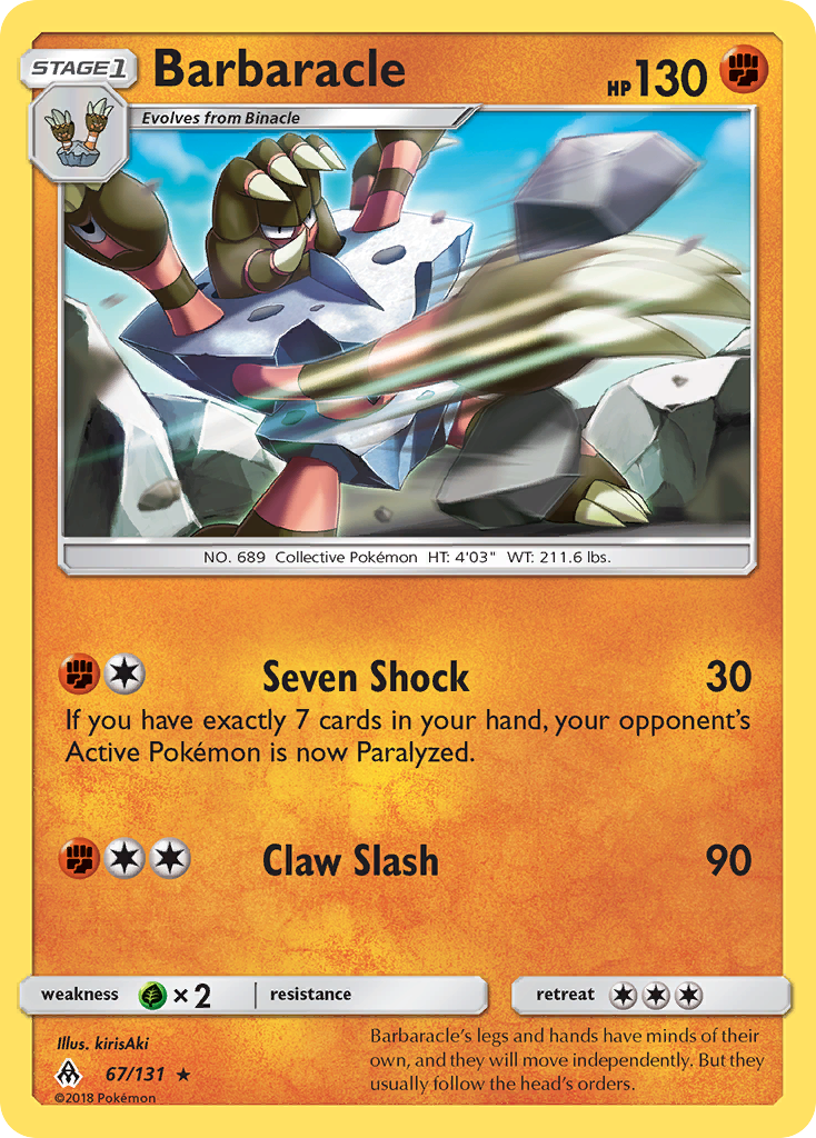 Barbaracle (67/131) [Sun & Moon: Forbidden Light] | Good Games Cannington