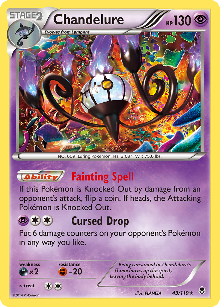 Chandelure (43/119) [XY: Phantom Forces] | Good Games Cannington