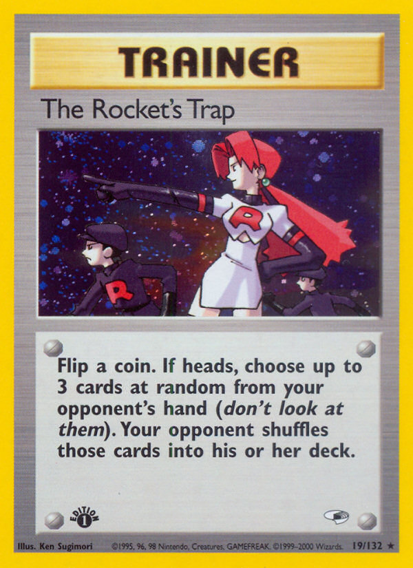 The Rocket's Trap (19/132) [Gym Heroes 1st Edition] | Good Games Cannington