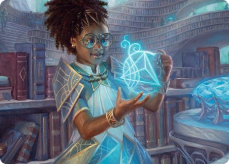 Zimone, Quandrix Prodigy Art Card [Strixhaven: School of Mages Art Series] | Good Games Cannington