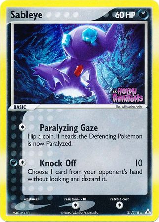 Sableye (31/110) (Stamped) [EX: Holon Phantoms] | Good Games Cannington