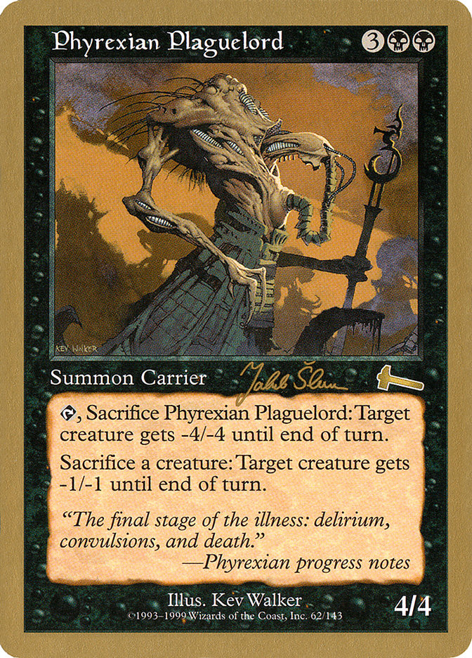 Phyrexian Plaguelord (Jakub Slemr) [World Championship Decks 1999] | Good Games Cannington
