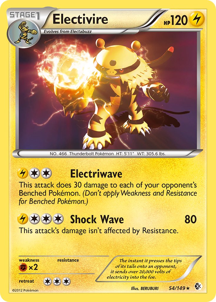 Electivire (54/149) (Theme Deck Exclusive) [Black & White: Boundaries Crossed] | Good Games Cannington