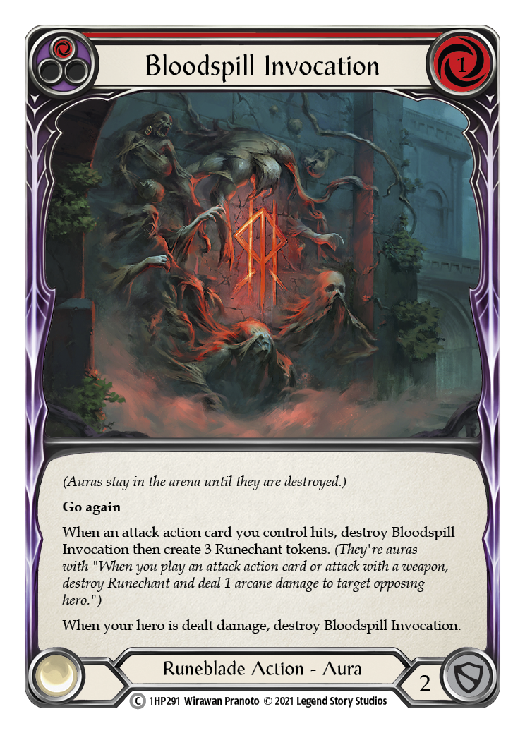 Bloodspill Invocation (Red) [1HP291] | Good Games Cannington
