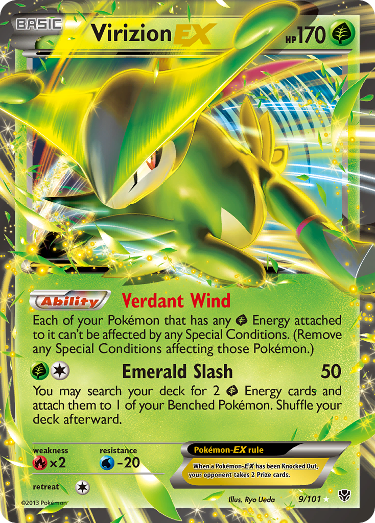 Virizion EX (9/101) [Black & White: Plasma Blast] | Good Games Cannington