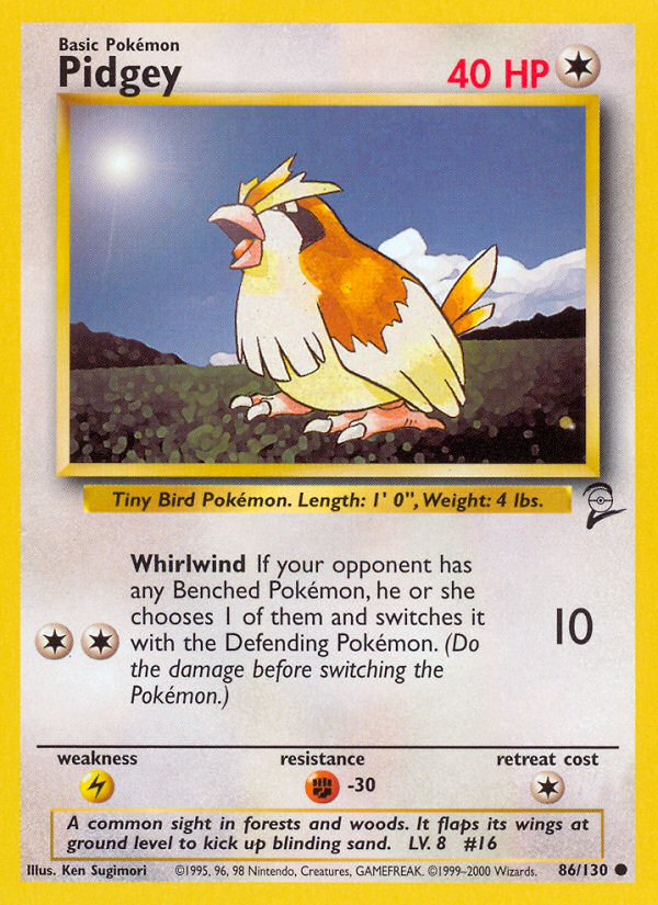 Pidgey (86/130) [Base Set 2] | Good Games Cannington