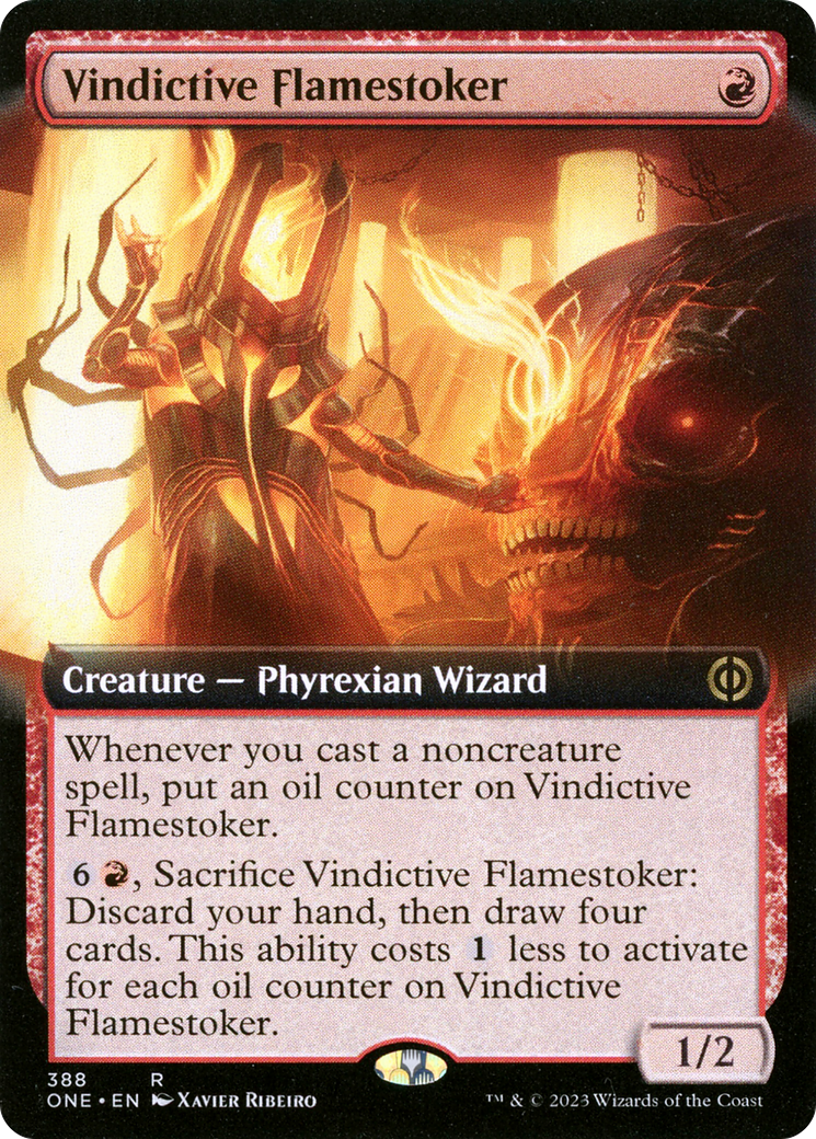 Vindictive Flamestoker (Extended Art) [Phyrexia: All Will Be One] | Good Games Cannington