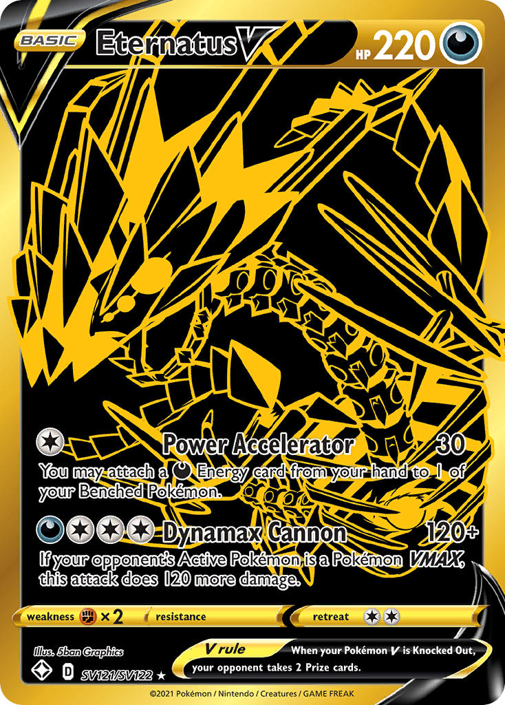Eternatus V (SV121/SV122) [Sword & Shield: Shining Fates] | Good Games Cannington