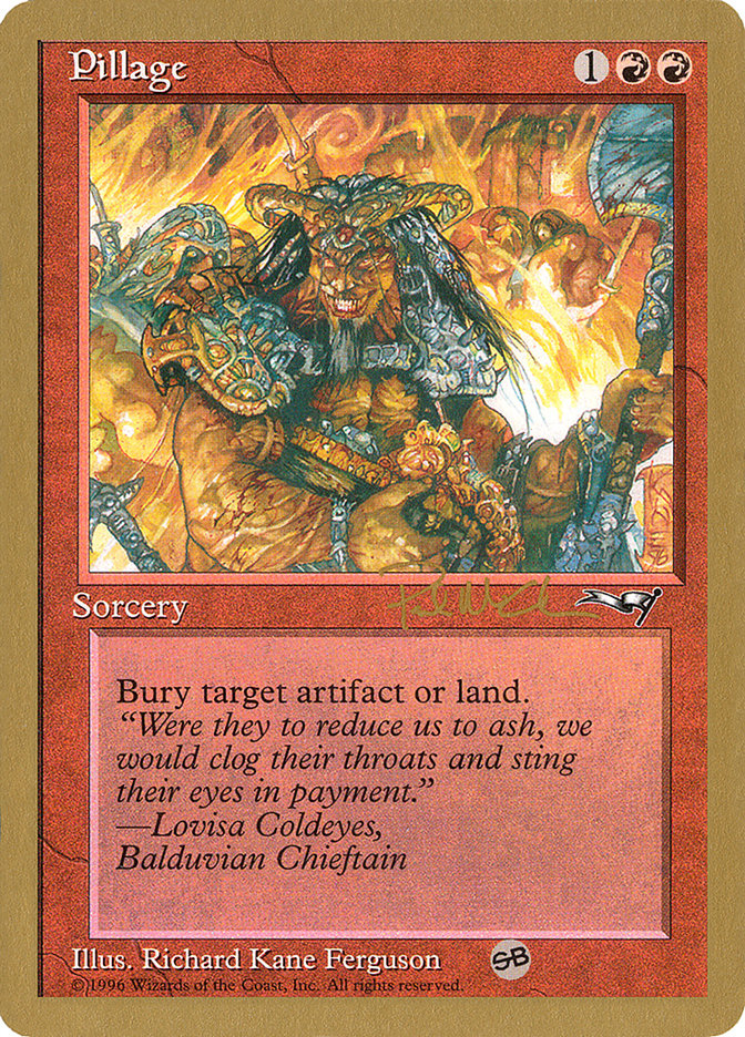 Pillage (Paul McCabe) (SB) [World Championship Decks 1997] | Good Games Cannington