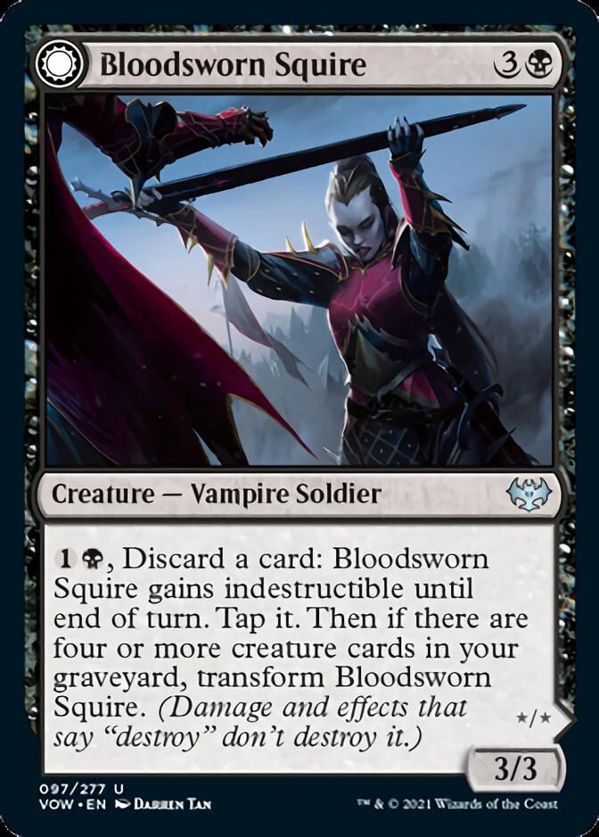 Bloodsworn Squire // Bloodsworn Knight [Innistrad: Crimson Vow] | Good Games Cannington