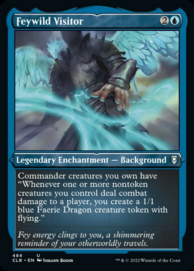 Feywild Visitor (Foil Etched) [Commander Legends: Battle for Baldur's Gate] | Good Games Cannington
