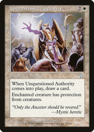 Unquestioned Authority [Judgment] | Good Games Cannington