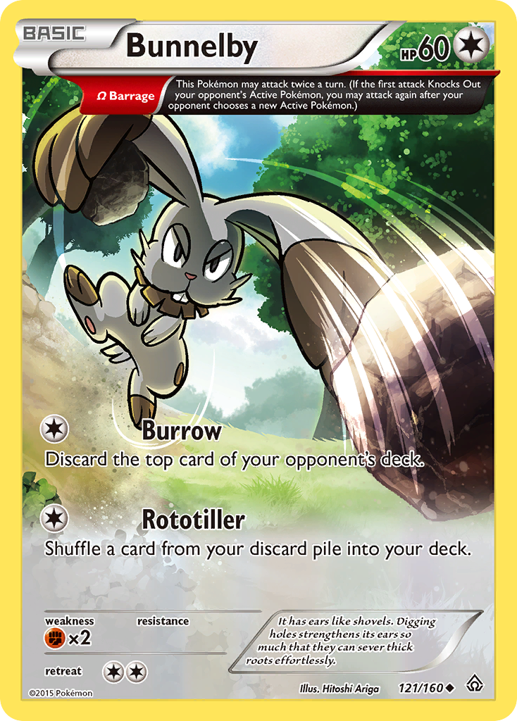 Bunnelby (121/160) [XY: Primal Clash] | Good Games Cannington