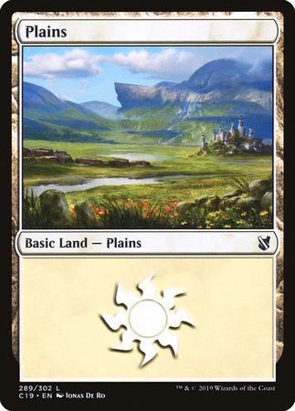 Plains (289) [Commander 2019] | Good Games Cannington