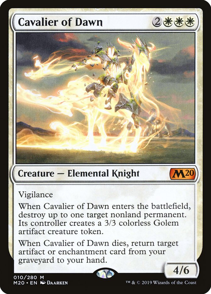 Cavalier of Dawn [Core Set 2020] | Good Games Cannington