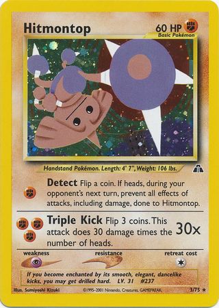 Hitmontop (3/75) [Neo Discovery Unlimited] | Good Games Cannington