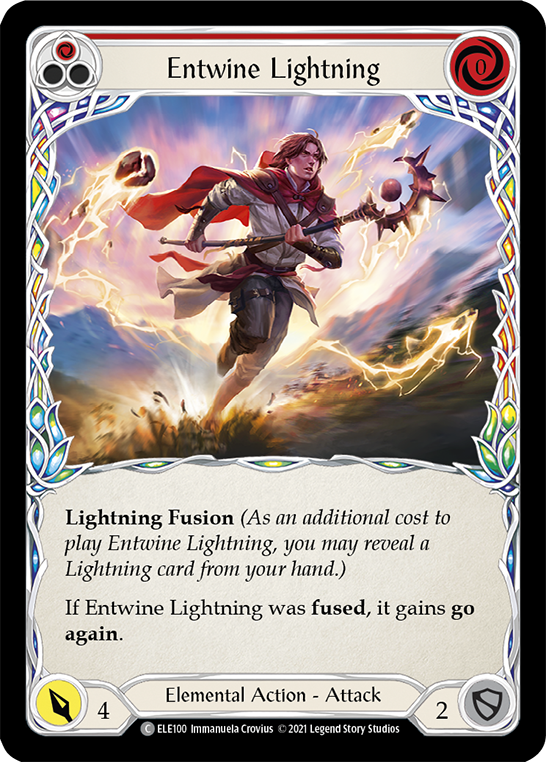 Entwine Lightning (Red) [ELE100] (Tales of Aria)  1st Edition Normal | Good Games Cannington