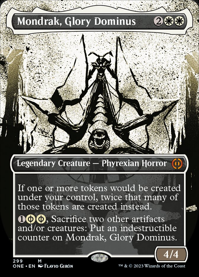 Mondrak, Glory Dominus (Borderless Ichor) [Phyrexia: All Will Be One] | Good Games Cannington