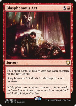 Blasphemous Act [Commander 2018] | Good Games Cannington