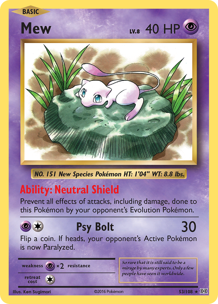 Mew (53/108) [XY: Evolutions] | Good Games Cannington