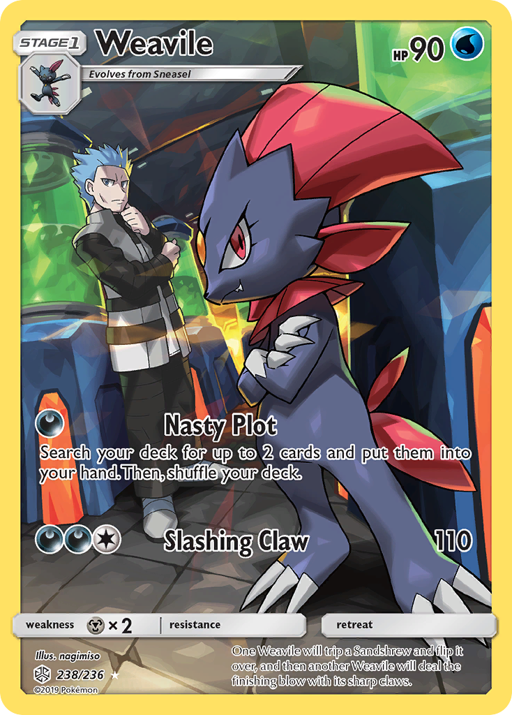 Weavile (238/236) [Sun & Moon: Cosmic Eclipse] | Good Games Cannington