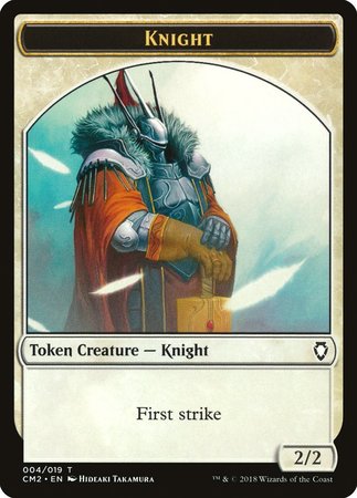 Knight Token [Commander Anthology Volume II Tokens] | Good Games Cannington