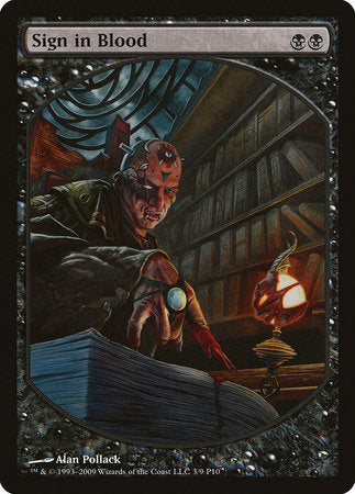 Sign in Blood [Magic Player Rewards 2010] | Good Games Cannington