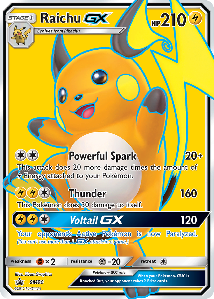 Raichu GX (SM90) [Sun & Moon: Black Star Promos] | Good Games Cannington
