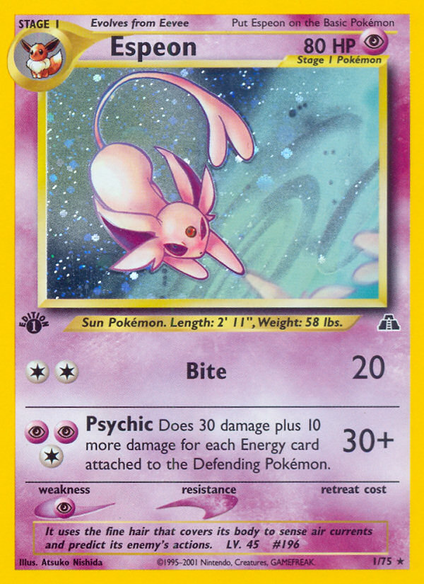 Espeon (1/75) [Neo Discovery 1st Edition] | Good Games Cannington