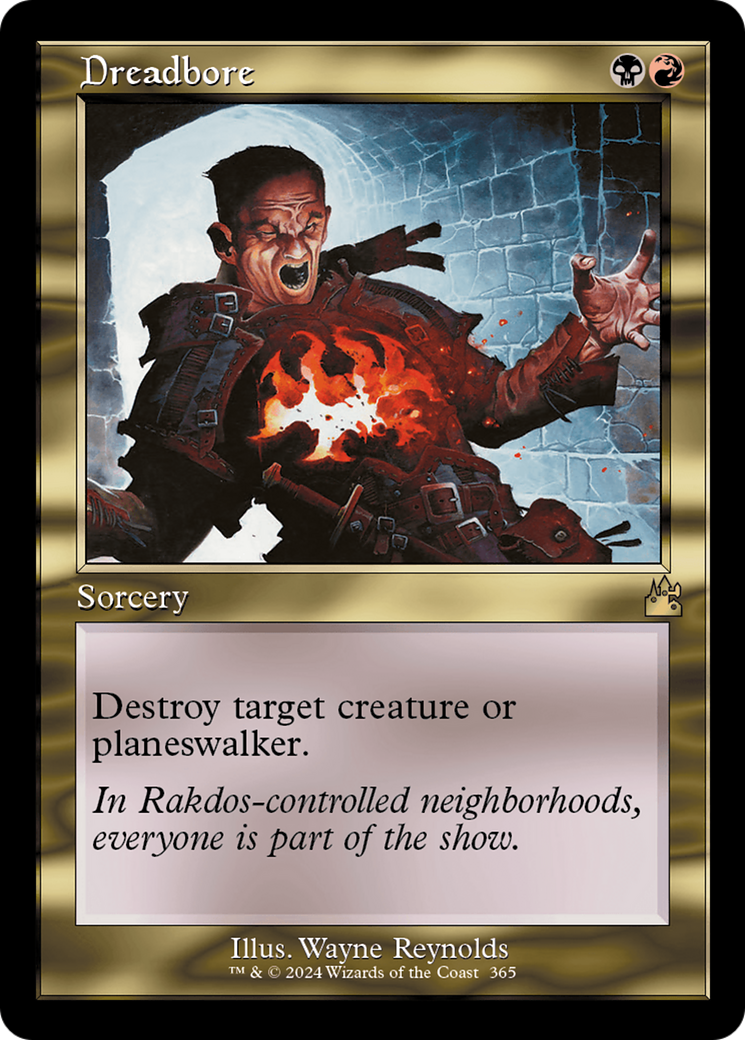 Dreadbore (Retro Frame) [Ravnica Remastered] | Good Games Cannington