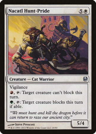 Nacatl Hunt-Pride [Duel Decks: Ajani vs. Nicol Bolas] | Good Games Cannington