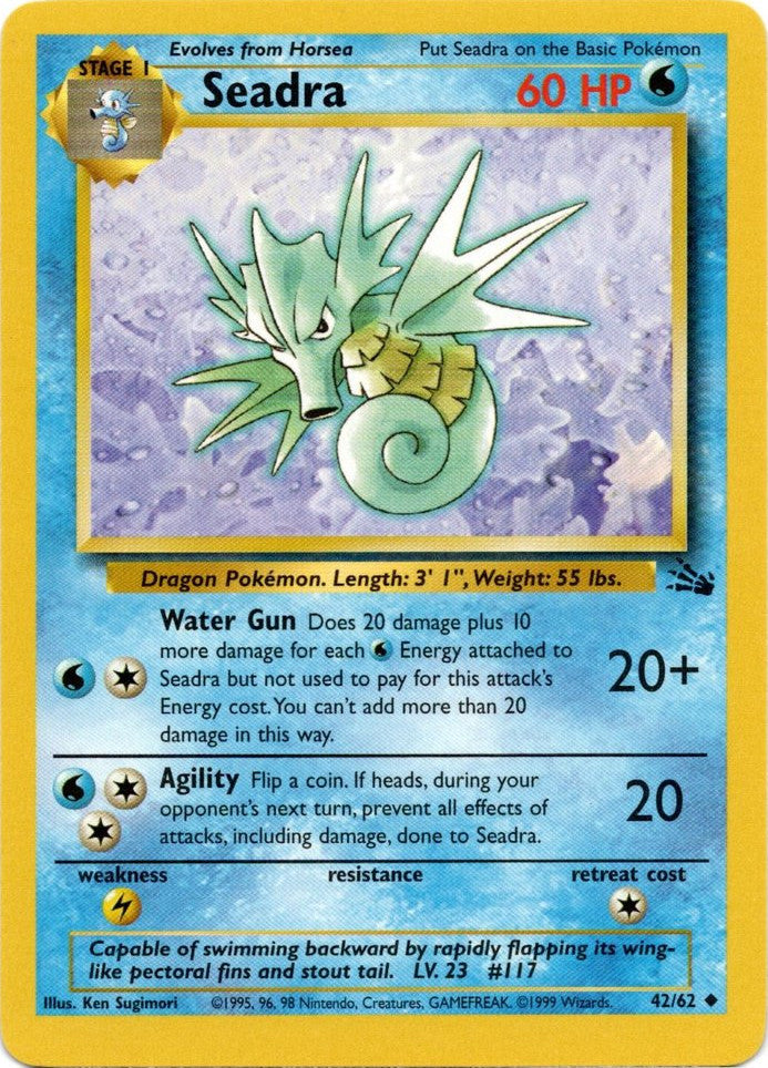 Seadra (42/62) [Fossil Unlimited] | Good Games Cannington