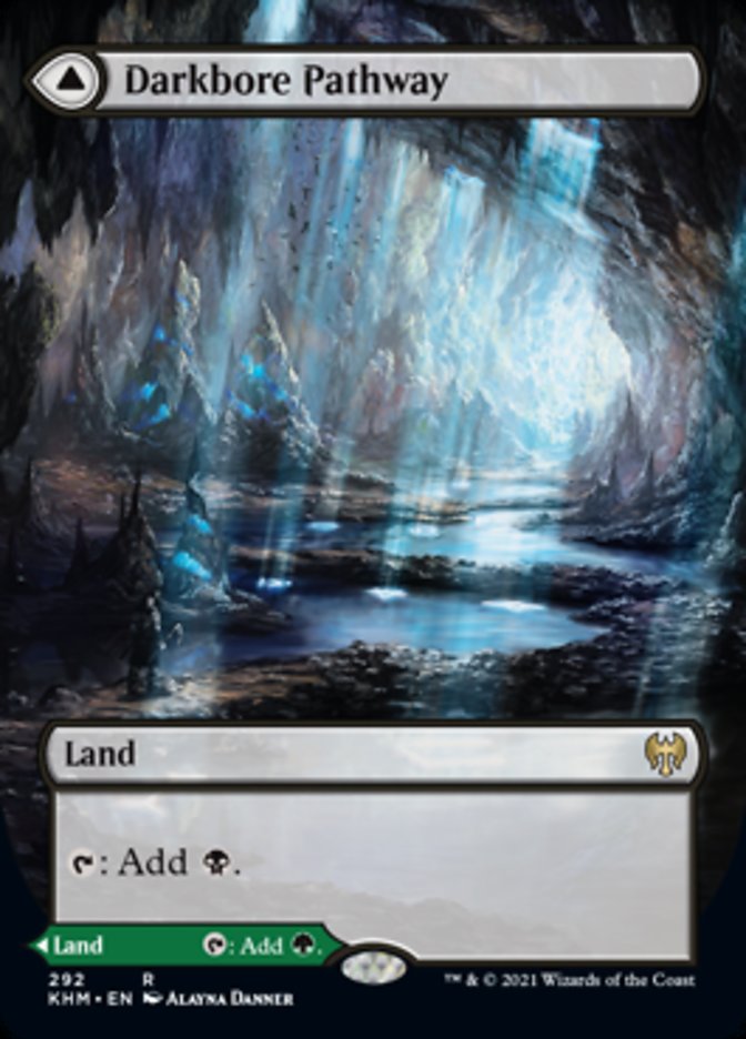 Darkbore Pathway // Slitherbore Pathway (Borderless Alternate Art) [Kaldheim] | Good Games Cannington