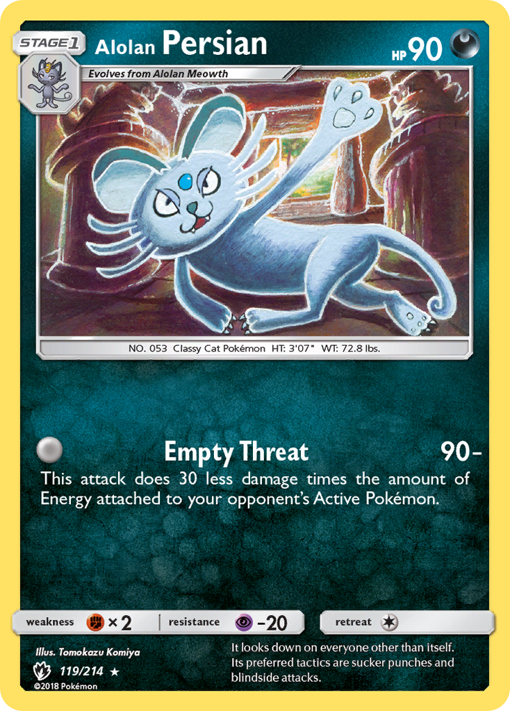 Alolan Persian (119/214) [Sun & Moon: Lost Thunder] | Good Games Cannington