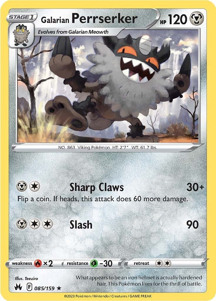 Galarian Perrserker (085/159) [Sword & Shield: Crown Zenith] | Good Games Cannington