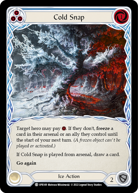 Cold Snap (Blue) [UPR149] (Uprising)  Rainbow Foil | Good Games Cannington