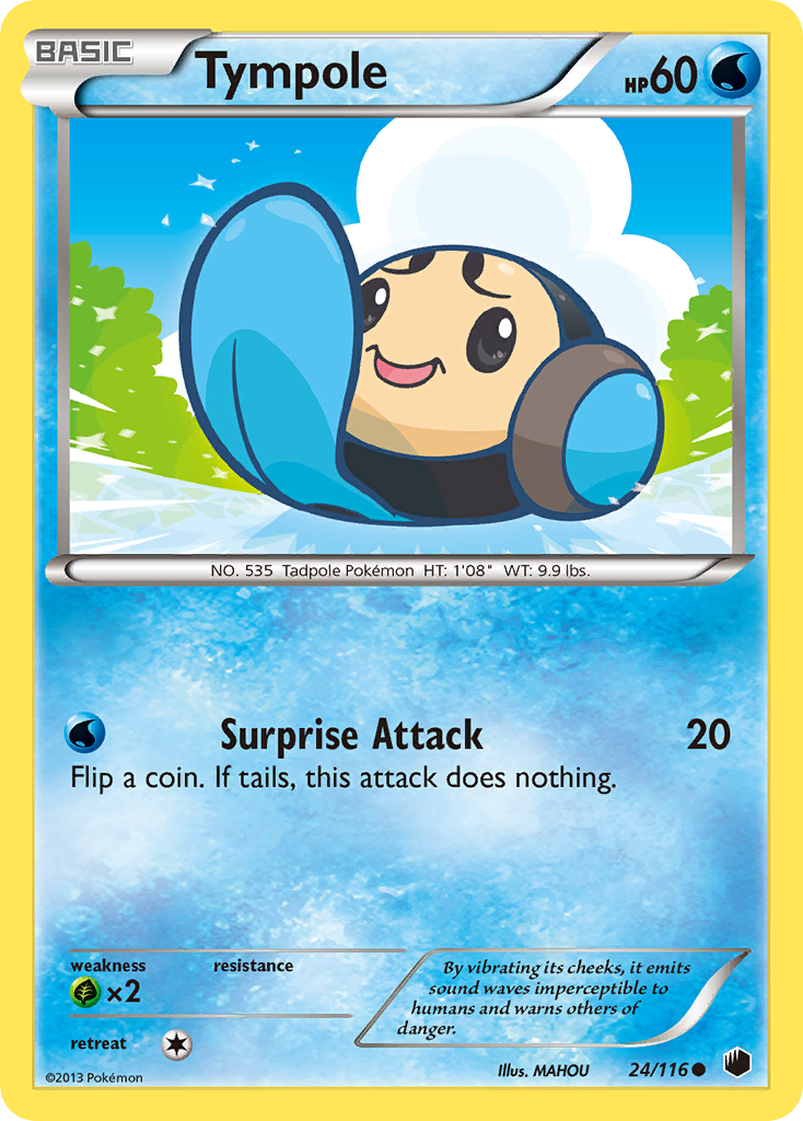 Tympole (24/116) [Black & White: Plasma Freeze] | Good Games Cannington