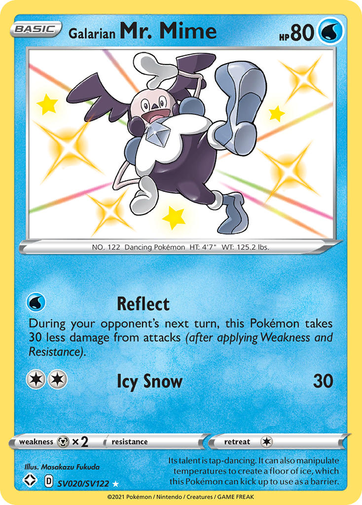 Galarian Mr. Mime (SV020/SV122) [Sword & Shield: Shining Fates] | Good Games Cannington