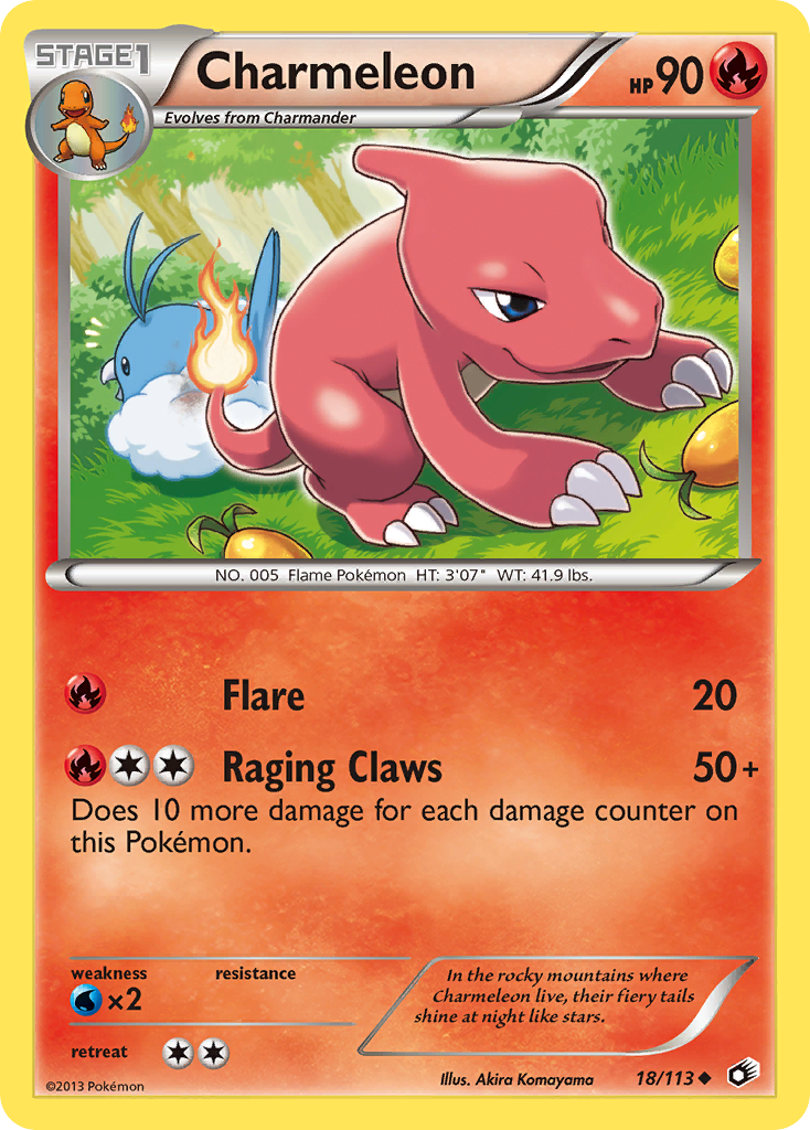 Charmeleon (18/113) [Black & White: Legendary Treasures] | Good Games Cannington