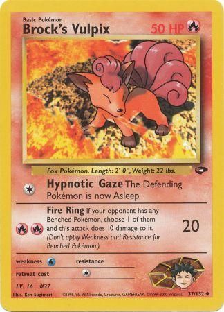 Brock's Vulpix (37/132) [Gym Challenge Unlimited] | Good Games Cannington