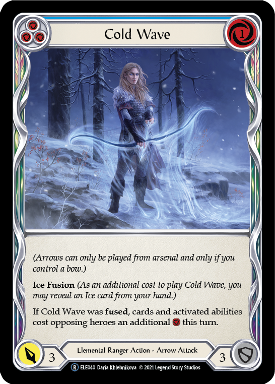 Cold Wave (Blue) [U-ELE040] Unlimited Rainbow Foil | Good Games Cannington