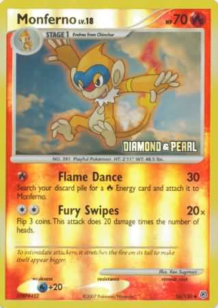 Monferno (56/130) [Burger King Promos: 2008 Collection] | Good Games Cannington
