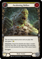 Awakening Bellow (Yellow) [U-WTR033] (Welcome to Rathe Unlimited)  Unlimited Rainbow Foil | Good Games Cannington