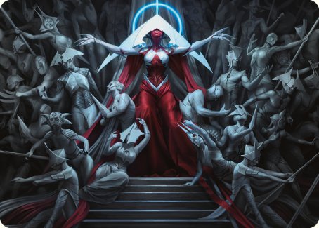 Elesh Norn, Mother of Machines Art Card [Phyrexia: All Will Be One Art Series] | Good Games Cannington