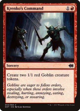 Krenko's Command [Duel Decks: Merfolk vs. Goblins] | Good Games Cannington