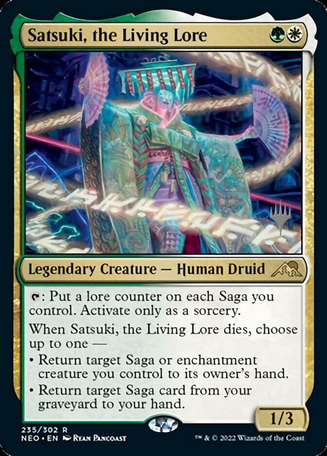 Satsuki, the Living Lore (Promo Pack) [Kamigawa: Neon Dynasty Promos] | Good Games Cannington